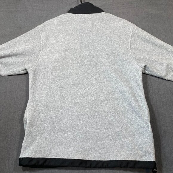 Old Navy Gray Quarter Zip Pullover Fleece Sweatshirt Chest Pocket Mens Size M - Picture 7 of 9